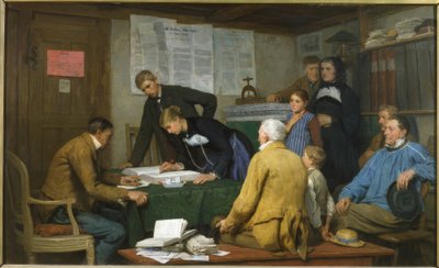 Le mariage civil - Albert Anker