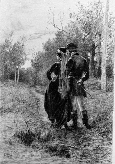 Illustration du roman « Madame Bovary » par Gustave Flaubert (1821-1880). Illustration par Albert Fourie (1854-1937) - Albert Auguste Fourie