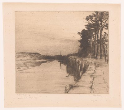 Vue sur un quai (Le vieux quai) - Albert Baertsoen