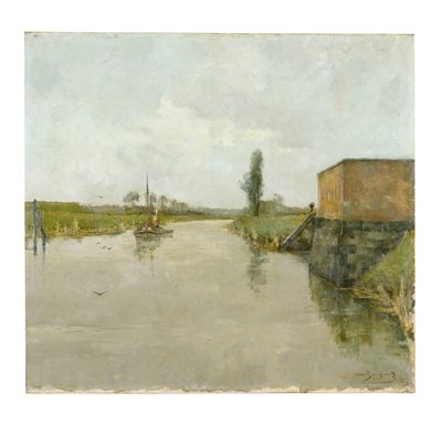 La rivière Escaut à Dendemonde - Albert Baertsoen