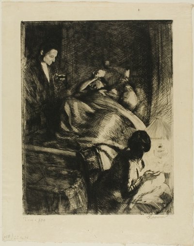 Livraison, plaque trois de la femme - Albert Besnard