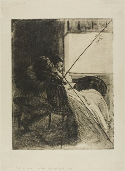 Flirt, planche six de Femme - Albert Besnard