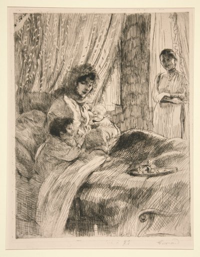 Le Déjeuner (ou Maternité heureuse) - Albert Besnard