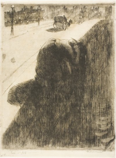 Suicide, planche onze de la femme - Albert Besnard