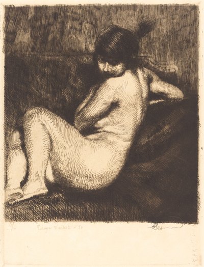Le turban à aigrette - Albert Besnard