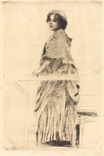 Femme en cape - Albert Besnard