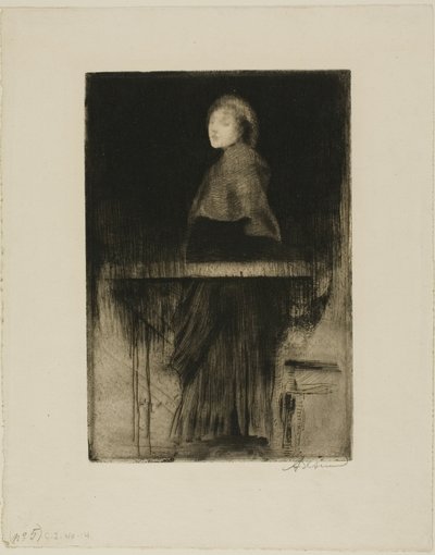 Femme en cape - Albert Besnard