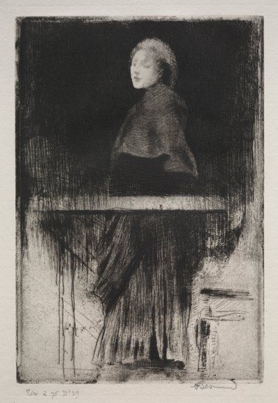 Femme avec une cape - Albert Besnard