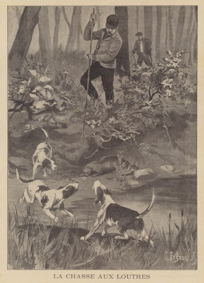 Chasse aux loutres - Albert Besnou