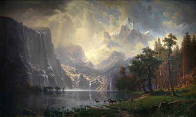 Parmi la Sierra Nevada, Californie - Albert Bierstadt