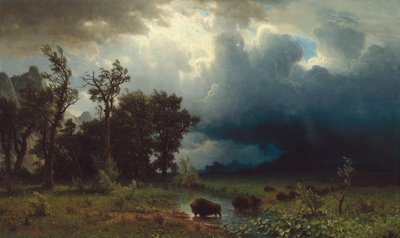 Piste de bison : La tempête imminente, 1869 - Albert Bierstadt