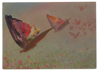 Papillons avec cavaliers - Albert Bierstadt