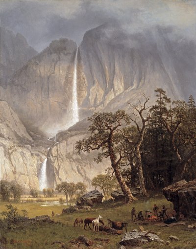 Cho-looke, la chute de Yosemite, 1864 - Albert Bierstadt