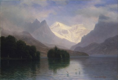 Scène de montagne - Albert Bierstadt