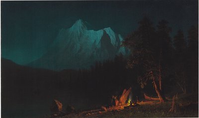 Paysage Montagneux au Clair de Lune - Albert Bierstadt