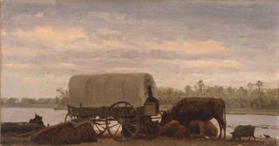 Repos sur le Platte - Albert Bierstadt