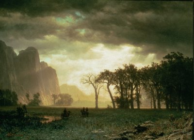 Tempête passagère à Yosemite - Albert Bierstadt