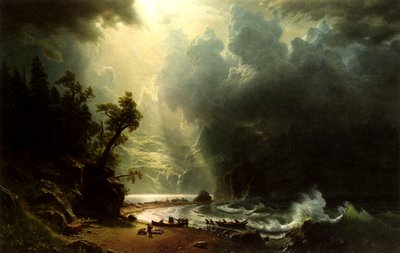 Puget Sound sur la côte Pacifique - Albert Bierstadt