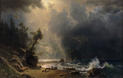 Puget Sound sur la côte Pacifique, 1870 - Albert Bierstadt