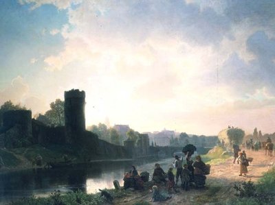 Estuaire de rivière - Albert Bierstadt