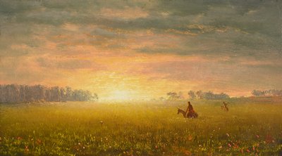 Coucher de soleil sur les prairies, vers 1861 - Albert Bierstadt