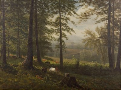 Vue sur une clairière - Albert Bierstadt