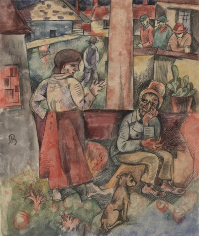 Bord du village ; Fabrikstadt - Albert Bloch