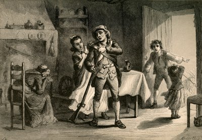 Un Minute Man se préparant à la guerre, 1877 - Albert Bobbett
