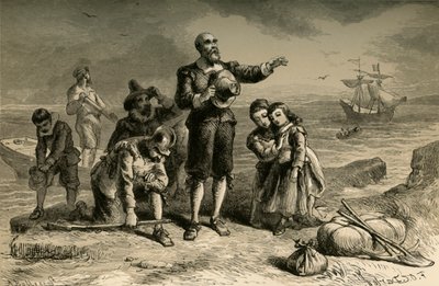Débarquement des Pèlerins, 1877 - Albert Bobbett