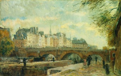 Le Pont Neuf de la Cité - Albert Charles Lebourg