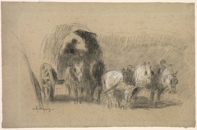 Un Chariot de farinier, c. 1895 - Albert Charles Lebourg