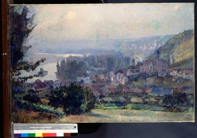 Vue de Vétheuil, Coucher de soleil, 1897 - Albert Charles Lebourg