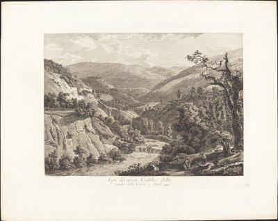Au pied du mont Catillo, dit mont de la Croix à Tivoli - Albert Christoph Dies