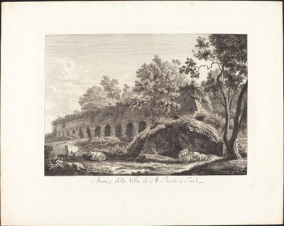Vestiges de la villa de M. Brutus à Tivoli - Albert Christoph Dies