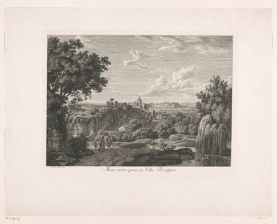 Mur couvert de végétation à la Villa Borghese - Albert Christoph Dies