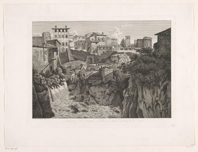 Vue de Tivoli, avec le temple de Vesta au loin - Albert Christoph Dies