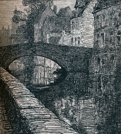 Bruges : Le Quai Vert, 1916-1917 - Albert Delstanche