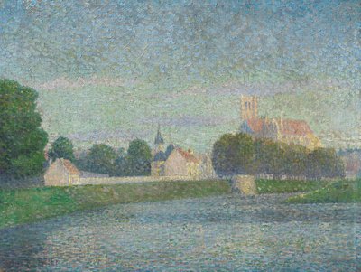 Allemand : Morgen auf der Marne in Meaux Matin sur la Marne à Meaux - Albert Dubois-Pillet