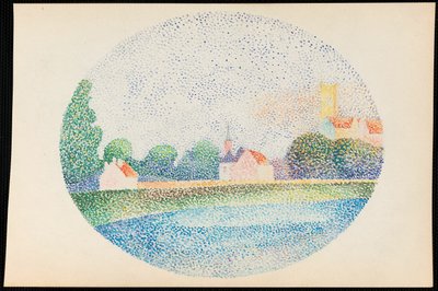 Matin sur la Marne à Meaux - Albert Dubois Pillet