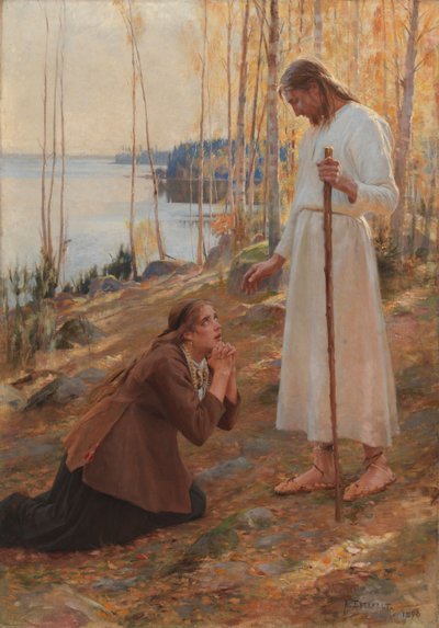 Le Christ et Marie-Madeleine, une légende finlandaise - Albert Edelfelt