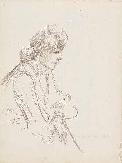 Femme assise - Albert Edelfelt