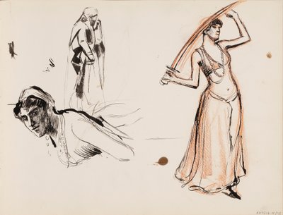 Trois personnages féminins - Albert Edelfelt