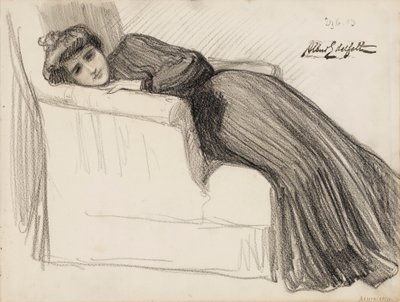 Femme au repos - Albert Edelfelt