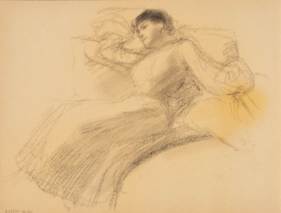 Femme au repos - Albert Edelfelt
