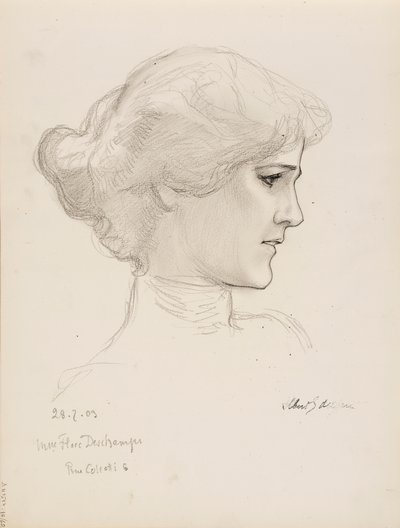 Mme Flore Deschamps - Albert Edelfelt