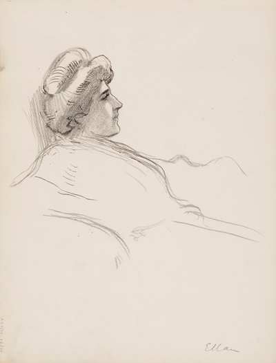 Profil féminin (Ellan) - Albert Edelfelt
