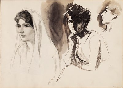 Figures féminines - Albert Edelfelt