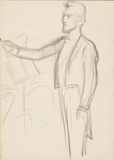 Robert Kajanus, esquisse de portrait - Albert Edelfelt
