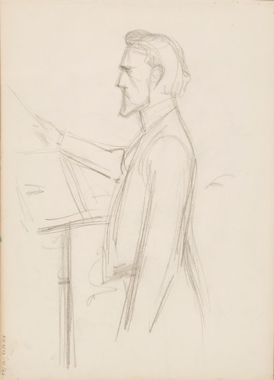 Robert Kajanus, esquisse de portrait - Albert Edelfelt