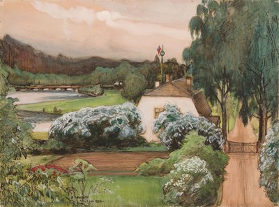 La maison du contremaître au domaine de Saari - Albert Edelfelt